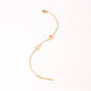 Conjunto de Aleación Bañado en Oro con Cristal Emporia® Rosa y Cristal Emporia® Blanco ( Collar +Pulsera )
