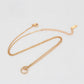Collar de Aleación Bañado en Oro con Cristal Emporia® Blanco