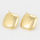 Pendientes de Aleación Bañado en Oro con Perla de cristal y Cristal Emporia® Blanco