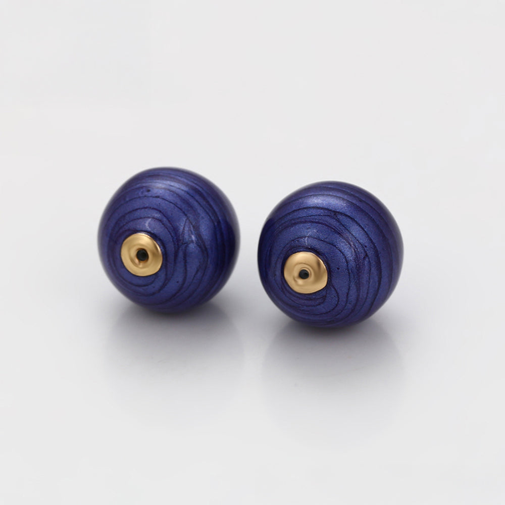 Talismán de Aleación Bañado en Oro con Cristal Emporia® Azul 8 