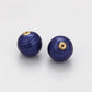 Talismán de Aleación Bañado en Oro con Cristal Emporia® Azul