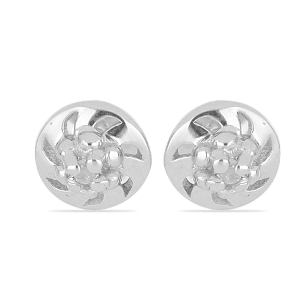 Pendientes de Plata con Diamante 1 