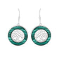 Pendientes de Plata con Malaquita de Gales
