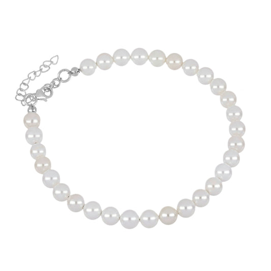 Pulsera de Plata con Perla de Agua Dulce