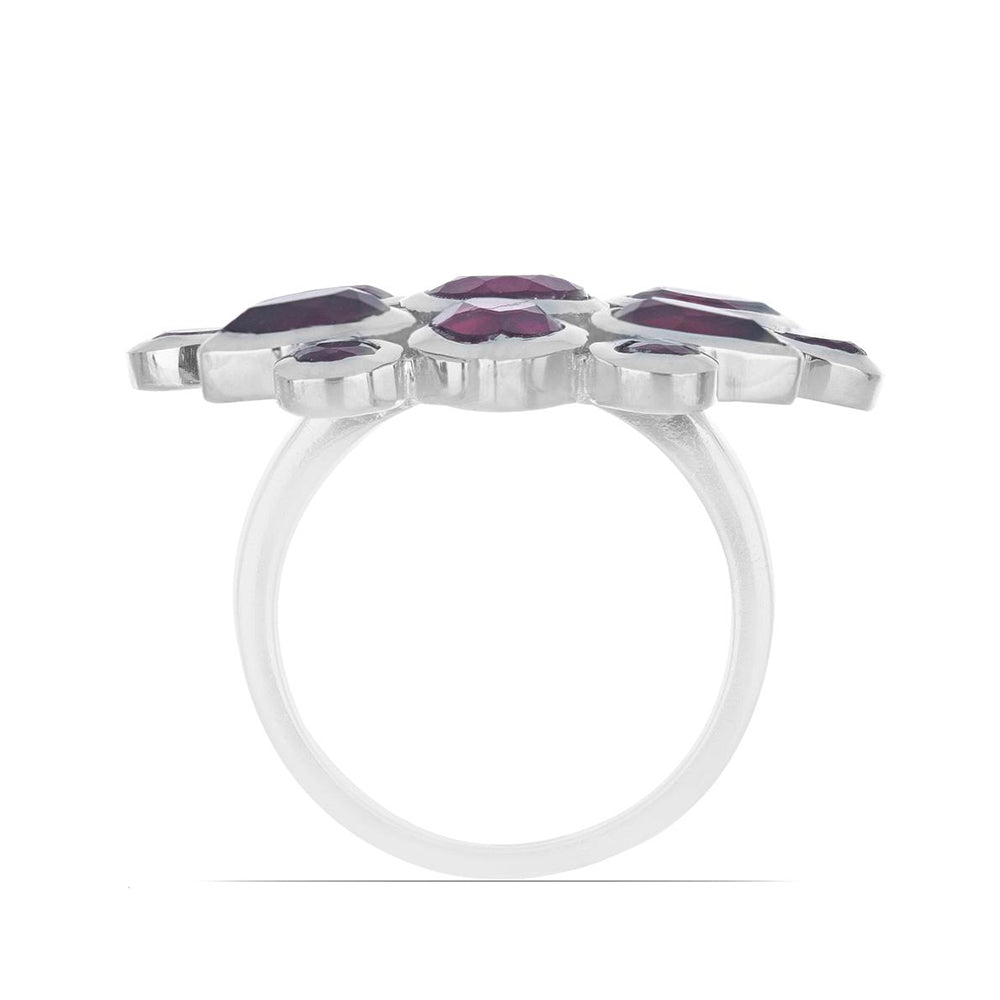 Anillo de Plata con Rubí de Madagascar