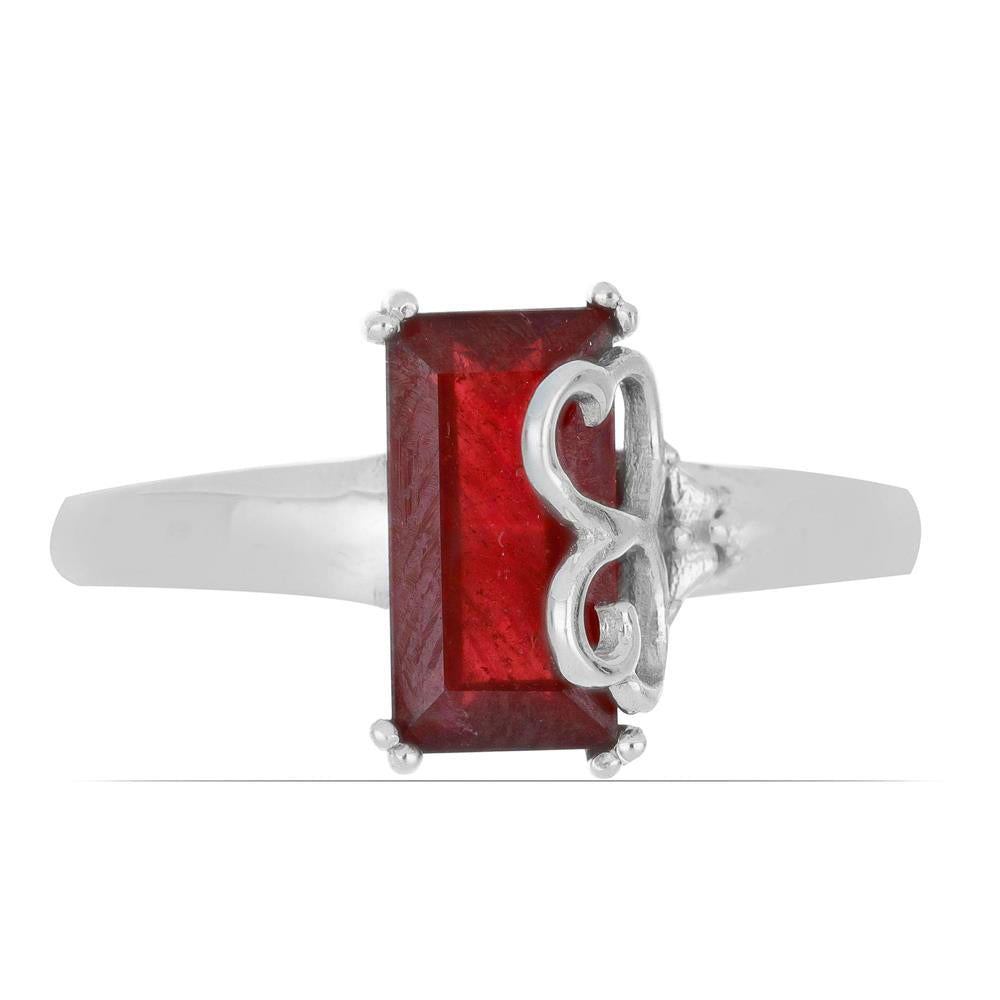 Anillo de Plata con Rubí de Madagascar 1 