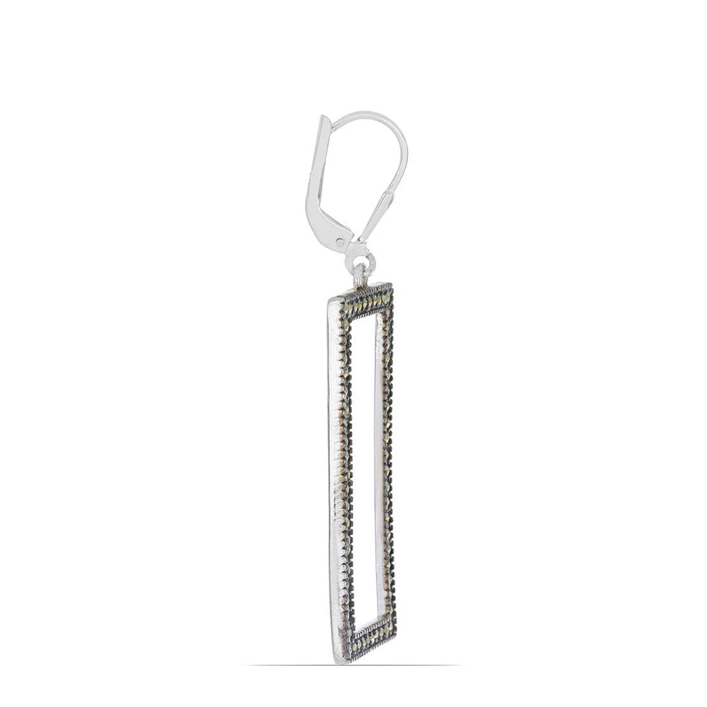 Pendientes de Plata con Marcasita de Austria 2 