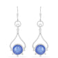 Pendientes de Plata con Tanzanita