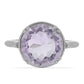 Anillo de Plata con Amatista Rosa de Francia