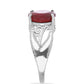 Anillo de Plata con Rubí de Madagascar