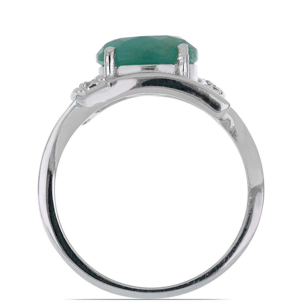 Anillo de Plata con Grandidierita de Anosy y Topacio Blanco 2 
