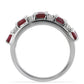 Anillo de Plata con Rubí de Madagascar y Topacio Blanco