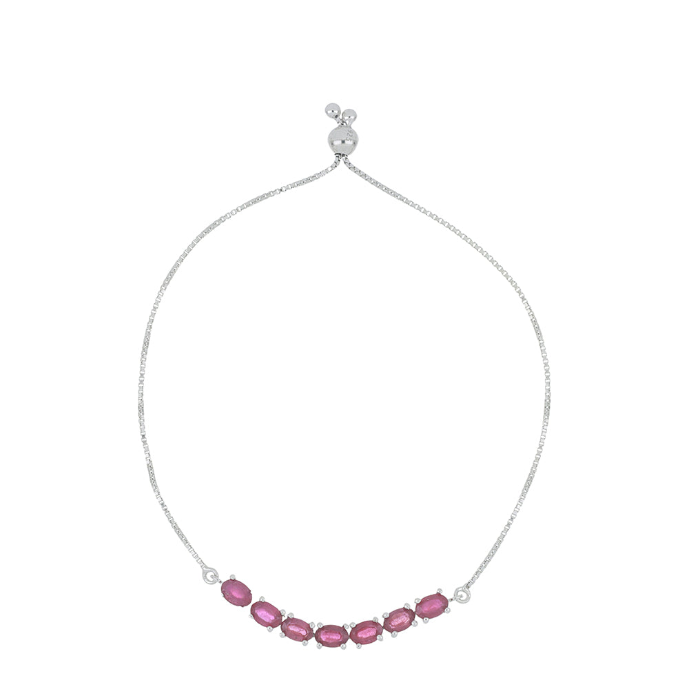 Pulsera de Plata con Rubí de Madagascar 1 