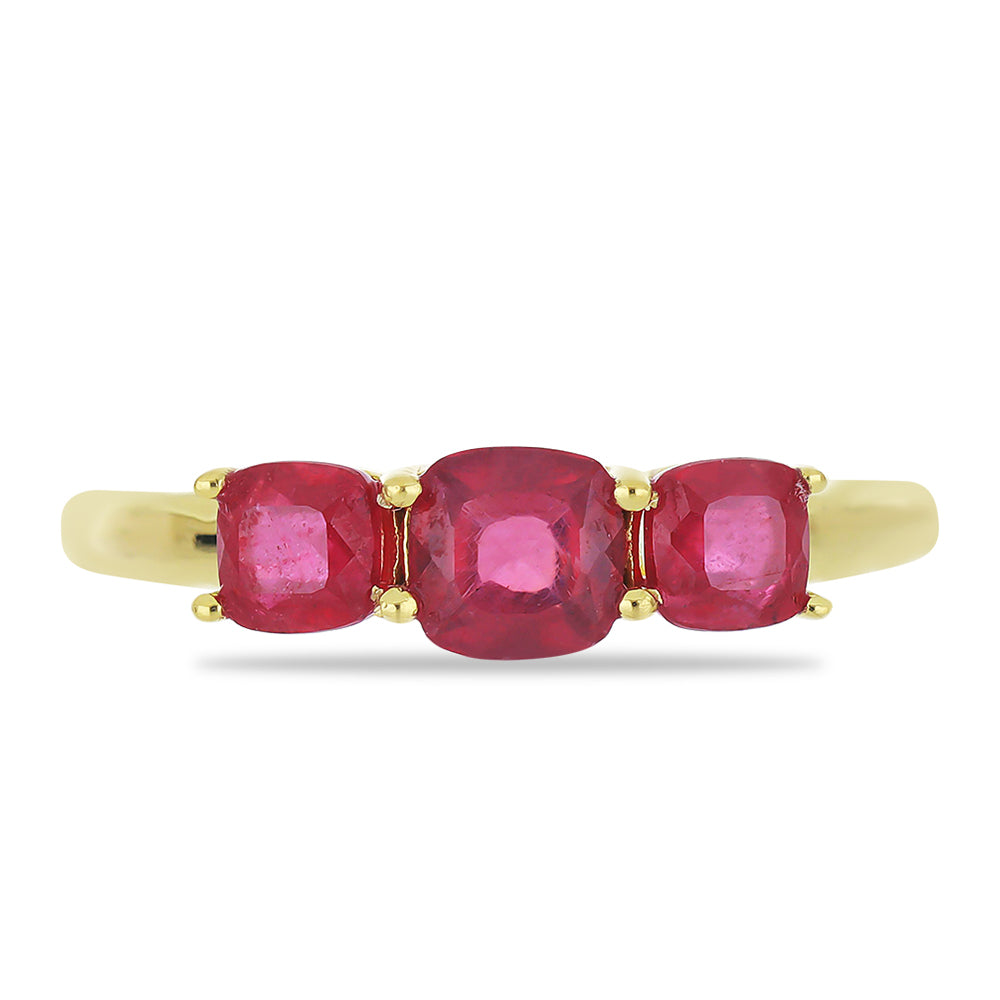 Anillo de Oro 9K con Rubí de Madagascar 1 