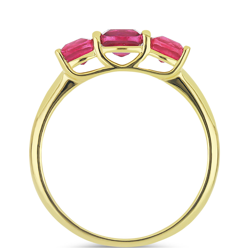 Anillo de Oro 9K con Rubí de Madagascar 2 