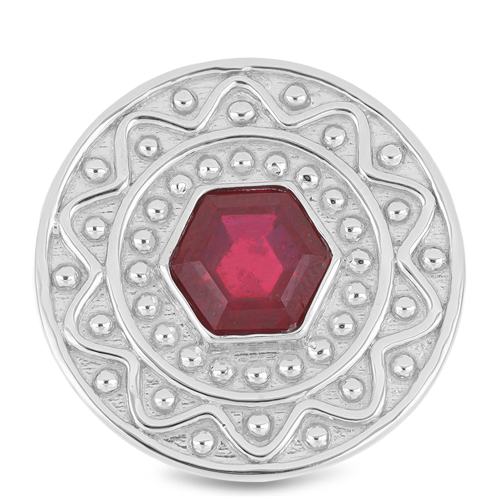 Anillo de Plata con Rubí de Madagascar