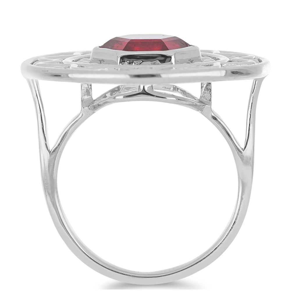 Anillo de Plata con Rubí de Madagascar 2 