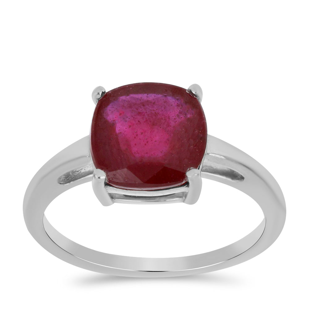 Anillo de Plata con Rubí de Madagascar