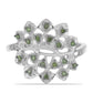 Anillo de Plata con Diamante Verde