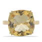 Anillo de Plata Bañada en Oro con Citrino de Rio Grande