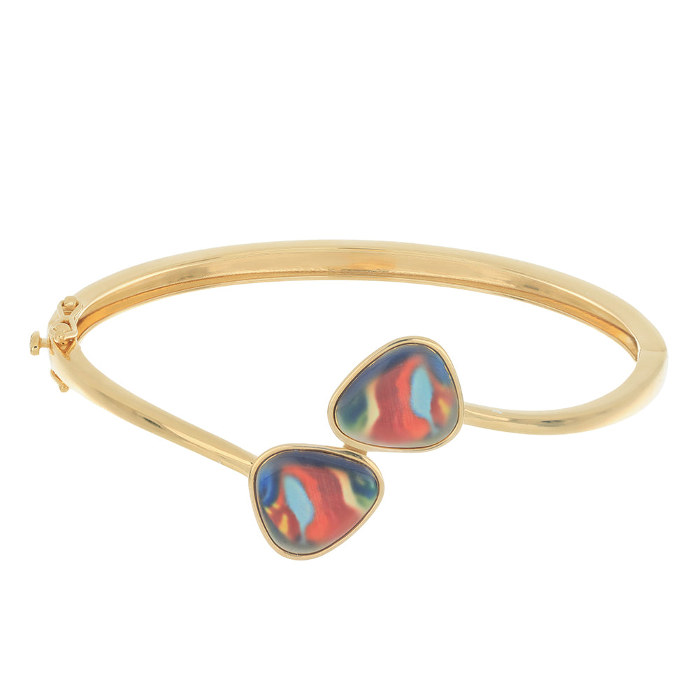 Pulsera de Plata Bañada en Oro con Esmalte 1 
