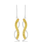 Pendientes de Plata con Diamante Amarillo