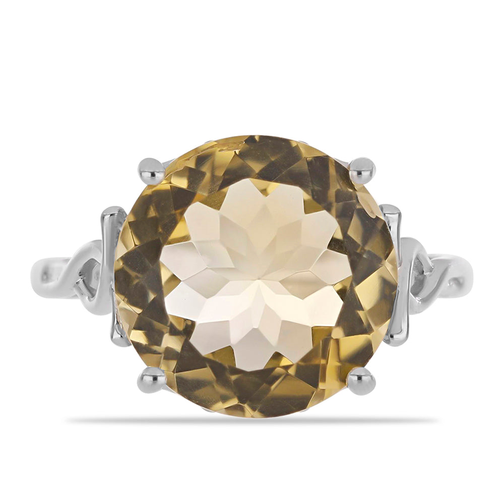 Anillo de Plata con Citrino de los Montes Urales 1 