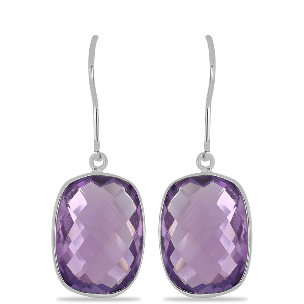 Pendientes de Plata con Amatista de Vera Cruz
