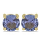 Pendientes de Oro 9K con Tanzanita AAA