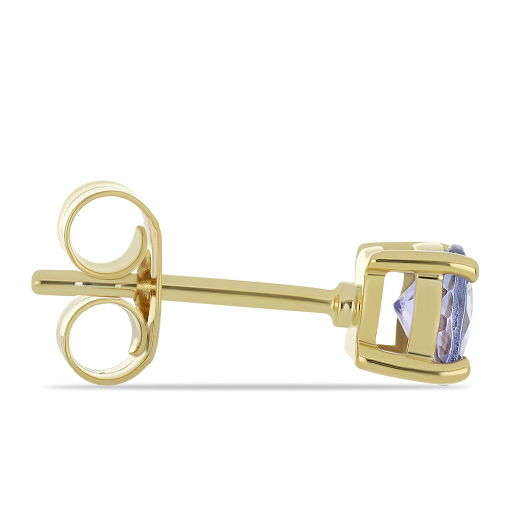 Pendientes de Oro 9K con Tanzanita AAA 2 