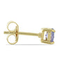 Pendientes de Oro 9K con Tanzanita AAA
