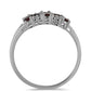 Anillo de Plata con Granate Barton y Topacio Blanco