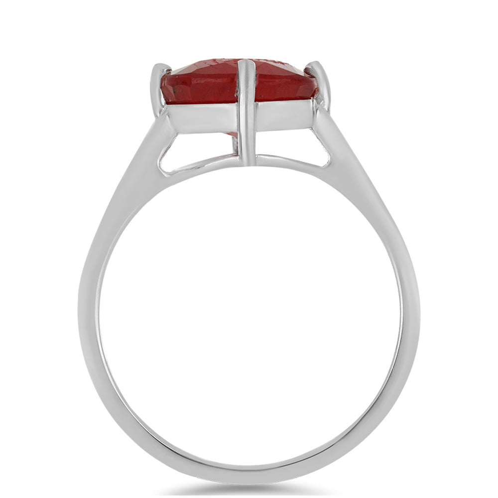 Anillo de Plata con Rubí de Madagascar