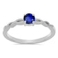 Anillo de Plata con Zafiro Azul Australiano