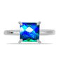 Anillo de Plata con Cuarzo Pavo Real