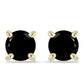 Pendientes de Oro 9K con Diamante Negro