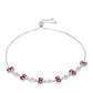 Pulsera de Plata con Rubelita de Cruzeiro y Topacio Blanco