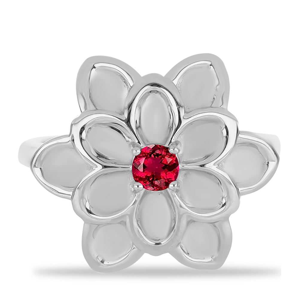 Anillo de Plata con Rubelita de Cruzeiro 1 