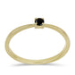 Anillo de Oro 9K con Diamante Negro