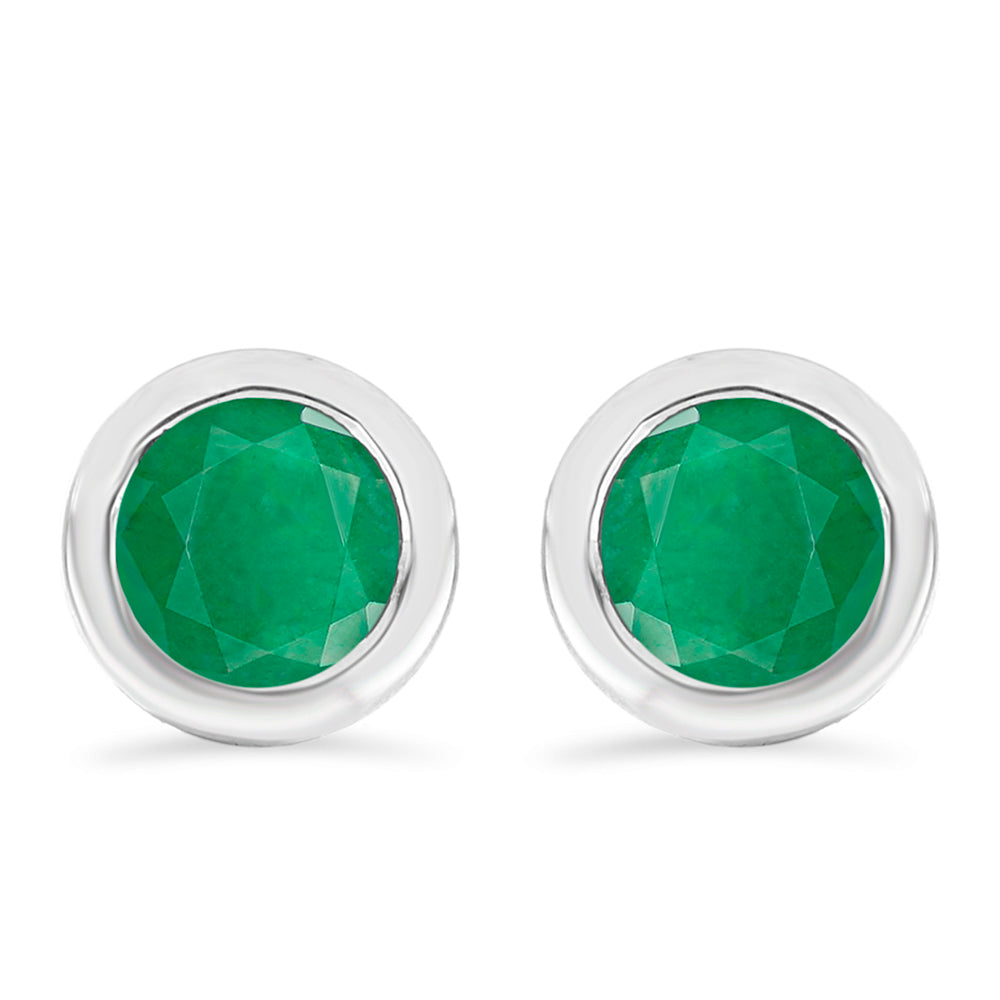 Pendientes de Plata con Esmeralda de Brasil 1 