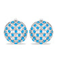 Pendientes de Plata con Apatita Azul Cielo