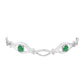 Pulsera de Plata con Esmeralda de Brasil