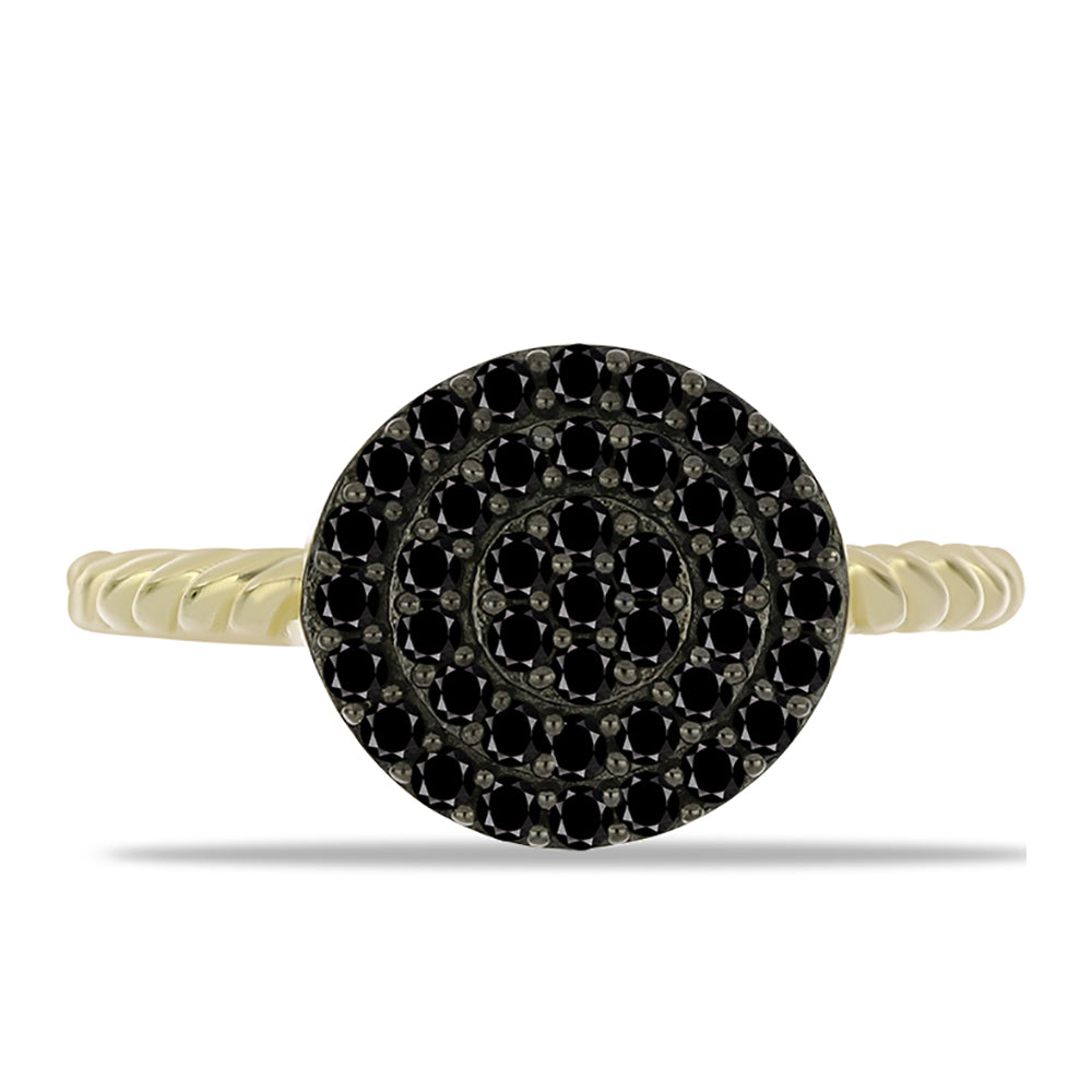 Anillo de Plata Bañada en Oro 1 