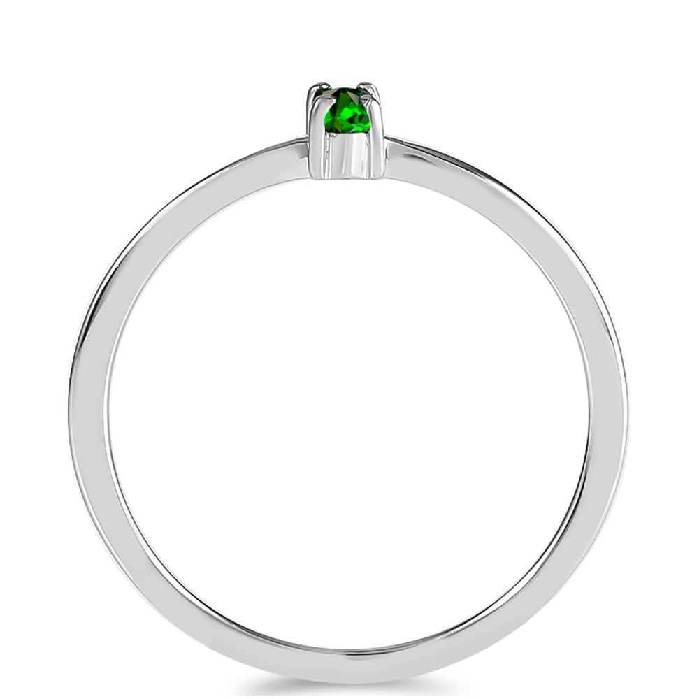 Anillo de Plata con Diópsido de Cromo 2 