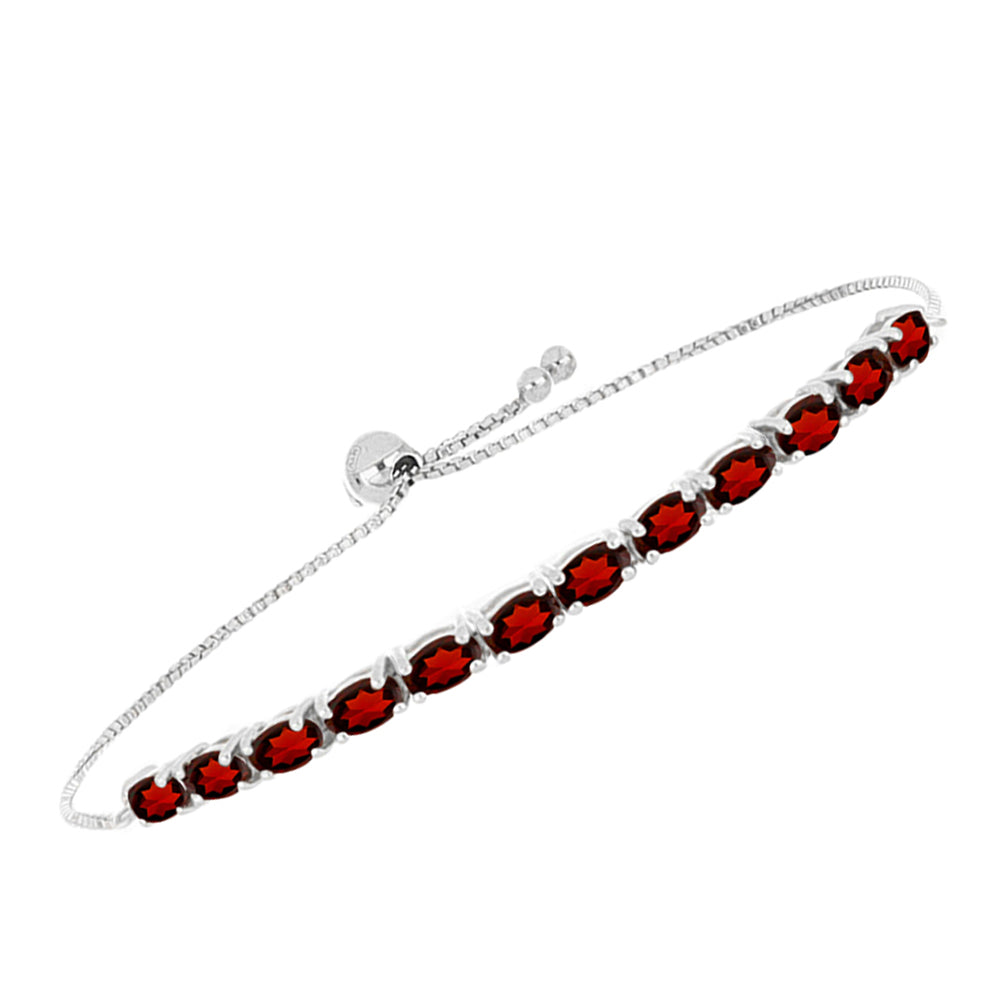 Pulsera de Plata con Granate Barton 2 