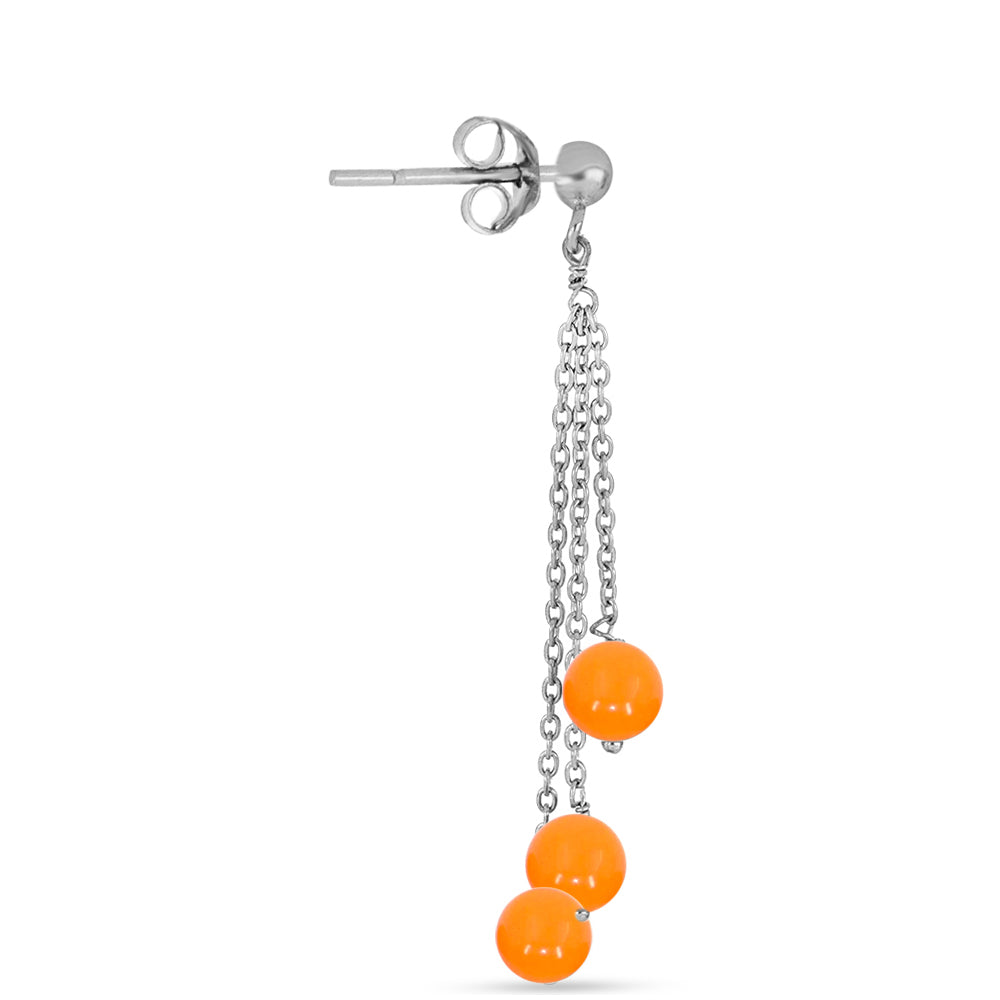 Pendientes de Plata con Jade Amarillo 2 
