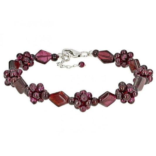 Pulsera de Plata con Granate Barton