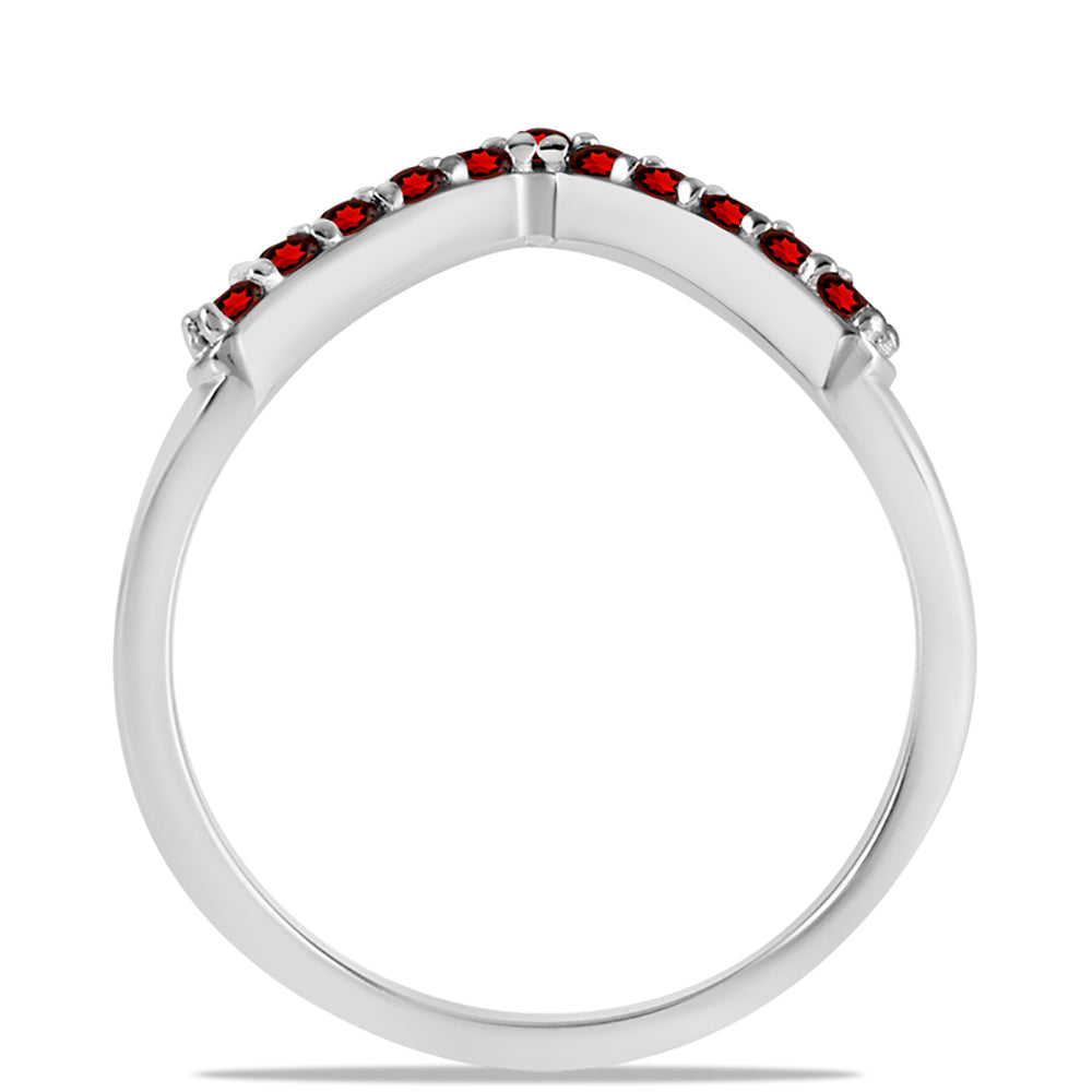 Anillo de Plata con Granate Barton