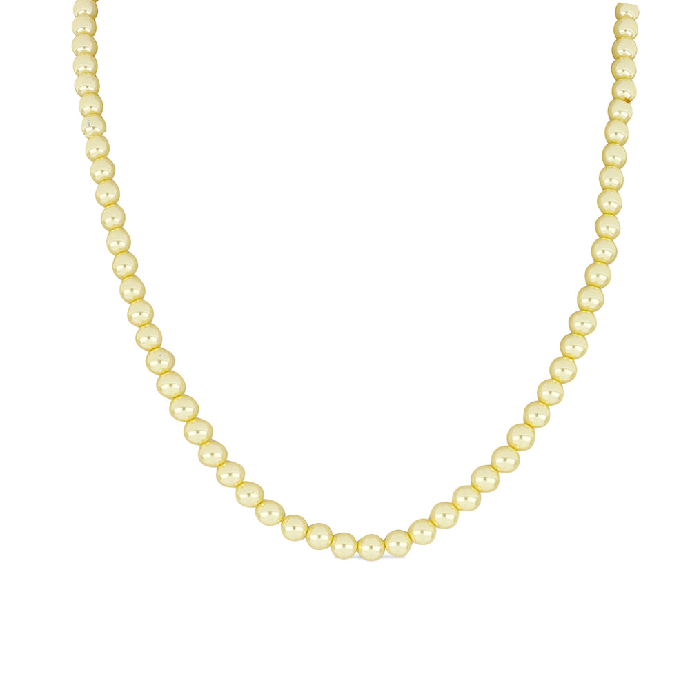 Conjunto Pepita con Perla Dorada de Agua Dulce ( Collar +Pendientes +Pulsera ) 5 