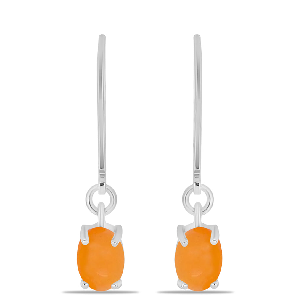 Pendientes de Plata con Jade Amarillo